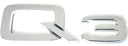 Audi 8U08537412ZZ Schriftzug Q3 Emblem Logo Aufkleber Modellbezeichnung chrom glänzend