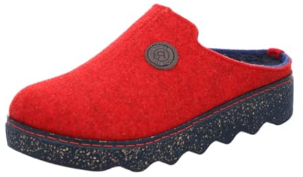 Rohde Damen, Frauen, Hausschuhe,Wechselfußbett,verbandschuhe,therapieschuhe,Klett-Hausschuhe,Cherry,37 EU / 4 UK