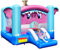GYMAX Kids Bouncy Castle with Slide and Basketball Hoop, Inflatable Jumping House for Outdoor Indoor (Elephant, ‎352 x 255 x 194 cm)