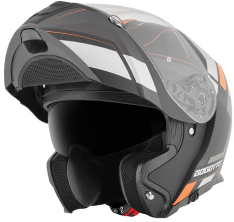 Bogotto FF403 Murata Klapphelm, orange/schwarz, L (59/60)