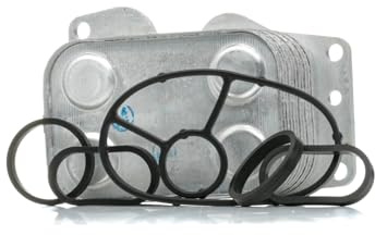 RIDEX 469O0117 Ölkühler Motoröl Kühler mit Zubehör mit Dichtung mit Dichtungen ohne Filter Kompatibel mit FORD FOCUS III Turnier 9685997780 9810152980 30725675