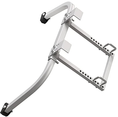Toovem Leiter-Stabilisator für Zubehör für Dachrinne, Wandleiter-Abstandshalter, verstellbar, einfache Handhabung, strapazierfähig, stark und stabil, Silber