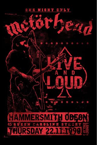 Motorhead - Live and Loud - Hard Rock Musik - Poster Druck - Größe 61x91,5 cm