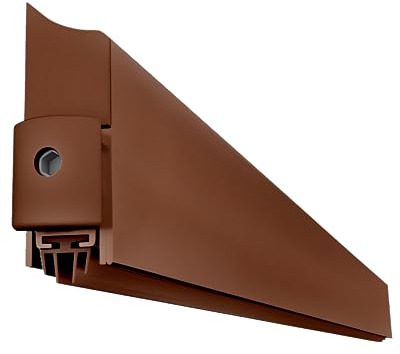 Gedotec absenkbare Bodendichtung - Braun | 1 Stück Türdichtung unten automatisch 13 x 39 mm | APPLIQUE | Länge 1030 mm - kürzbar | Absenkdichtung für Türen | Türbodendichtung windschutz kältefeind