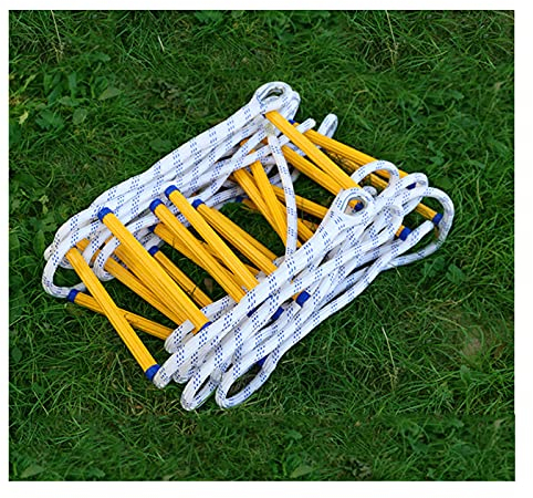 LekLai Sicherheitsstrickleiter, Notfallleitern, Fluchtleitern, Notfallleitern, Haushaltsgegenstände, Feuerleiter, Harzleiter, Rutschfeste Haushaltsleiter, Feuerleiter, Strickleiter/10M