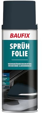 BAUFIX Sprühfolie anthrazit, matt, 400 ml, Oberflächenschutz vor Kratzern und Schmutz, Felgenfolie, hochwertige Beschichtung