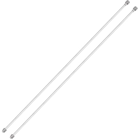 sourcing map 2 Pcs Airless Paint Sprayer Extension Rod 30x0.47 Extension Spray Gun Paint Stainless Steel Interface Universal Replacement Tool for Airless Sprayer