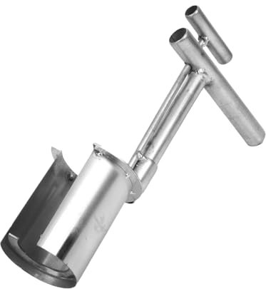 Kixolazr Blumenzwiebel-Pflanzer, Blumenzwiebelpflanzwerkzeug, Blumenzwiebelpflanzlochgräber, Samenpflanzwerkzeuge aus Edelstahl mit langem Griff für Tulpen, Dahlien, Lilien, Gemüse