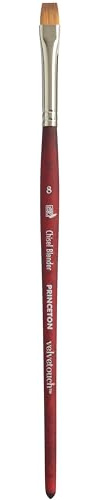 Princeton Pinceau Velvetouch Taille 8 Rouge écarlate