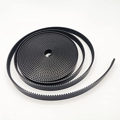 Schwarzer 5M-Typ offener Polyurethan-Zahnriemen 15/20/25/30 mm Breite PU mit Stahldraht 5 mm Teilung 1–10 Meter Synchronriemen(6 Meters,20mm)