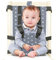 Gogokids Tragbarer Stoff Hochstuhl Baby Easy Seat - Kleinkind Tischgurt Faltbarer Kinder Reisesitz für jeden Stuhl mit Rückenlehne, Waschbarer Sicherheitsgurt für Hochstühle und unterwegs