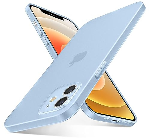QLTYPRI Ultra Thin Case for iPhone 16 Plus Case with Full Coverage Camera Protection, Translucent Matte Slim Lightweight Soft Silicone TPU Bumper Shockproof Phone Case Cover for iPhone 16 Plus – Blue