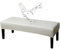 CLGTY PU Leder Universal-Bezug Für Esszimmer-Bank, Stretch Wasserdicht Bezug Für Esszimmerstuhl Rechteckig Fleckschutz ölbeständig Dining Bench Cover Für Esszimmer-Creme-L:150cm