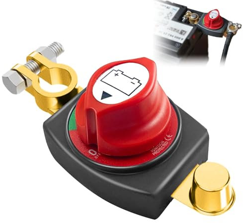 Interruttore Stacca Batteria 12V 24V 48V, Stacca Batteria per Auto, Interruttore di Separazione Della Batteria, per auto, moto, barca marina, roulotte, yacht, barca