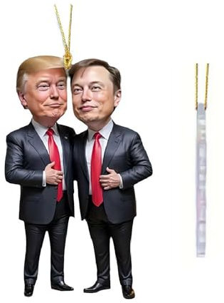 Trum-p Weihnachtsschmuck 2024, lustiger Trum-P-Weihnachtsschmuck, Trum-P-Anhänger für Auto-Rückspiegel, Donald Trum-p Ornament, Trum-p Ornament 2024, 2D-Acryl-Trum-P-Ornamente für Weihnachtsbaum