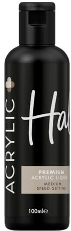 Halo Acrylic Plus Medium Setting Acrylic Monomer Liquid - 100ml. Acrylic Liquid for Nail Art, Nail Extensions & Overlays. HEMA Free Acrylic Liquid Monomer for Professional & Home Use.