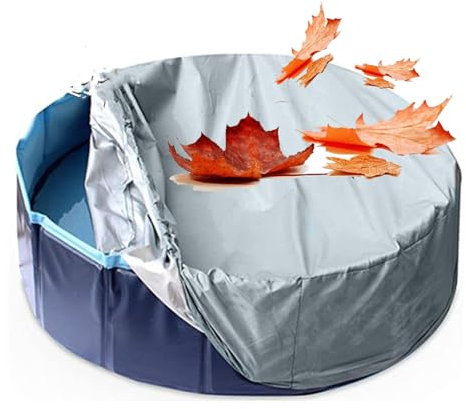 Hot Tub Abdeckung,Whirlpool-Abdeckung FüR Stock Tank Pool,Whirlpool-Abdeckung,Poolabdeckung Wasserdicht Staubdicht Abdeckung für Whirlpool-Badewanne(Size:366x30cm,Color:grau)