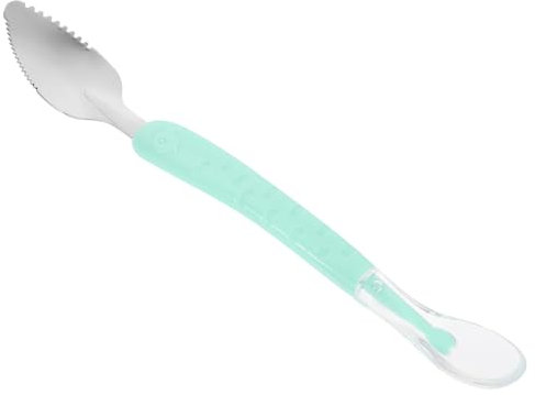 Holibanna Cuchara De Fruta De Acero Inoxidable y Cuchara De Raspado Doble Para Postres Utensilio De Cocina Con Caja De Almacenamiento