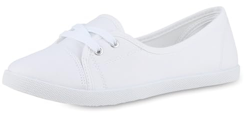 VAN HILL Damen Sportliche Ballerinas Flach Bequem Schuhe