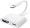 Adaptateur HDMI pour iPhone [Certifié Apple MFi] 1080P Lightning HDMI AV Numérique Adaptateur,iPhone HD-MI pour TV/Projecteur/Moniteur/iPad/iPhone14-11 XS,Compatible avec Tous Le iOS