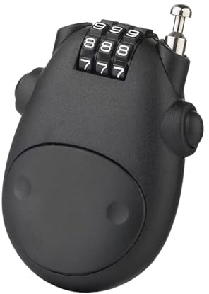 1 Pezzi Lucchetto Cavo Retrattile Lucchetto Casco Moto con Combinazione a 3 Cifre Lucchetti Cavo per Sci Bagagli Bici Motocicli