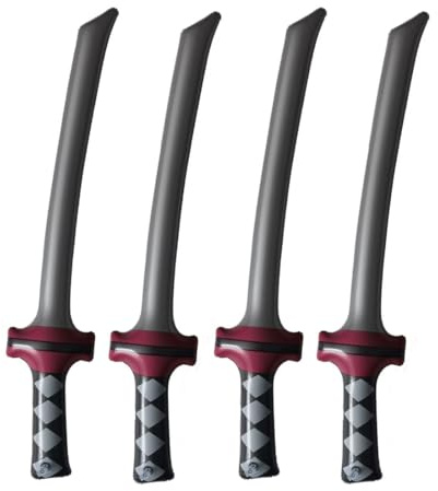 OUDQFCJ 4 Pcs Ninja Schwert Kinder Ninja Geburtstagsdeko Kindergeburtstag Mitgebsel Ninje Geburtstag Party Mitgebsel