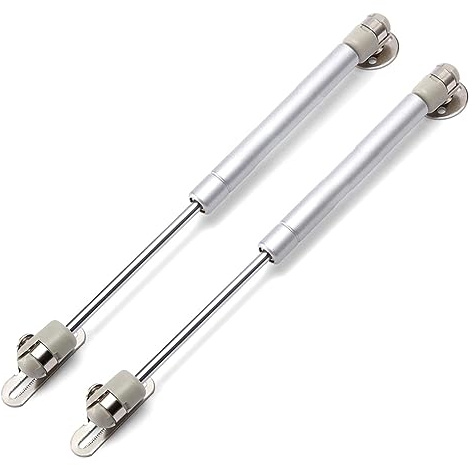 Gasdruckfeder 2 Stück 6-15 kg Bettkasten Gasfeder Küchenschrank Hydraulisches Scharnier(2pcs 15kg Gray)