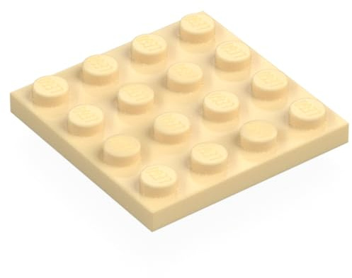 LEGO Plate 4 x 4, Part 3031, Multiple Colours Available (Tan, 2, count)