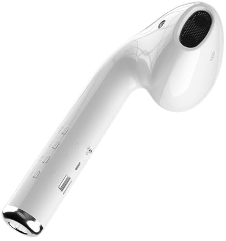 Giant Earphone Wireless Speaker,USB Rechargeable Giant Earbud Speaker,Earbud-Shaped Novelty Players,Large Headphone for Home Party Room Decor