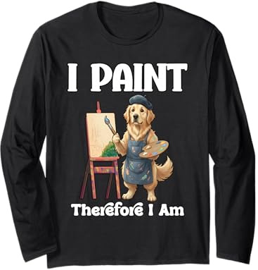 I Peint Therefore AM Art Peinture Artistique peintures à l'huile Manche Longue