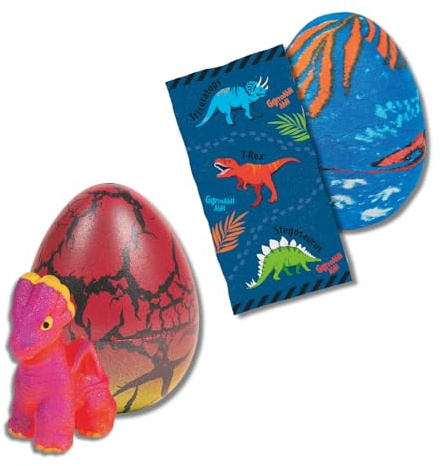 moses. Zauberhandtuch Dino-Ei Schlüpfender Drache im Ei, Überraschungs-Bundle mit 2 Eiern, ideal fürs Osternest, zum Kindergeburtstag oder als Geschenk
