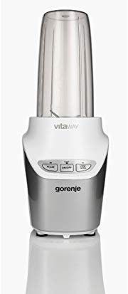 Gorenje Glass Blender 1000W Stainless Steel, White - Blender (Glass, Stainless Steel, White, 20000 RPM, Buttons, 1000 W, 152 mm)