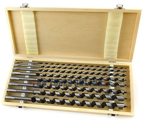 8pc 16 (410mm) Auger Twist Drill Bits 6-20mm Wood Hex Shank TE928