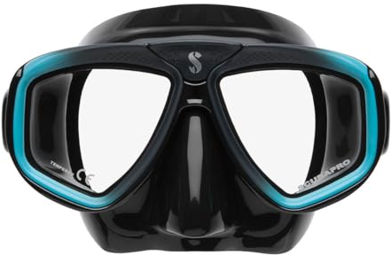 SCUBAPRO Zoom EVO Tauchmaske , Farbe:schwarz-türkis