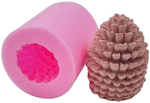 Voarge 3D-Kerzenform, Tannenzapfen, Weihnachtsbaum, Silikonform, selbstgemachte Seife, Backform, Werkzeug, Kunstharz