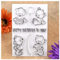 Kwan Crafts Happy Birthday To You Bär-Ballon-Stempel für Kartengestaltung, Dekoration und Bastelarbeiten