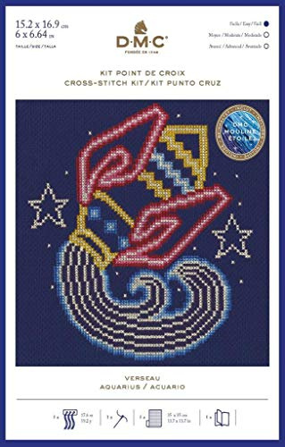 DMC Star Sign Cross Stitch Kit - Aquarius (BK1860)