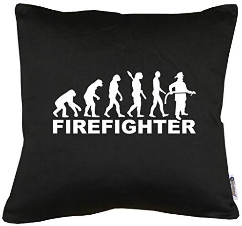 TShirt-People Evolution Firefighter Feuerwehrmann Kissen mit Füllung 40x40cm