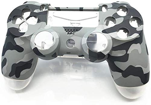 Coque de protection intégrale en plastique pour manette Playstation 4 PS4 JDM-001 Camouflage transparent