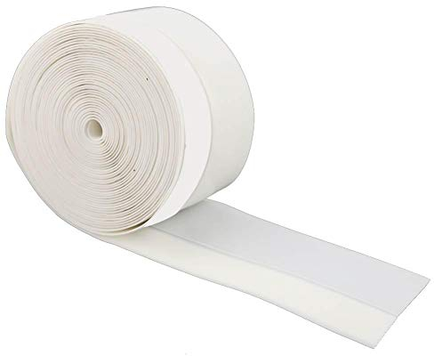 Bande de joint en caoutchouc de silicone, froid pour porte ou fenêtre, bande de scellage auto-adhésive insonorisée et étanche(blanc)