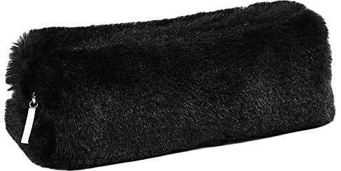 BETOOL Plüsch-Federmäppchen, flauschige Schreibwarenabdeckung, niedlicher Make-up-Taschen-Halter für Teenager, Studenten, Aufbewahrungstasche für Münzen, Geldbörse, Bleistift, Kosmetik (BK)