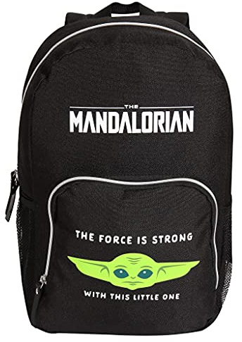 Star Wars The Mandalorian The Child The Force is Strong Rucksack, Kinder, One Size, Schwarz, Offizielle Handelsware