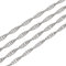3 Meter Gliederkette Link Kette Metallkette, Rund Ring Kette, 2mm, Schmuckkette Meterware zur Schmuckherstellung von Halsketten Armband DIY Basteln (Altsilber)