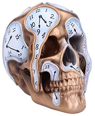Nemesis Now Time Goes by Skull, Gold, 17,5 cm