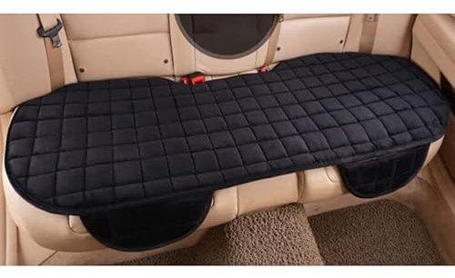Baceyong Universal Auto Sitzkissen Plüsch Stuhlschutz Abdeckung Automatte Schwarz Hinten