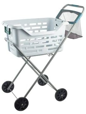 Lakeland Laundry Basket Trolley – 44cm x 57cm x 91cm H Lightweight Easy To Move Laundry Around