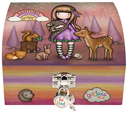 SANTORO Gorjuss - Scatola portagioie con serratura - Be Kind To All Creatures