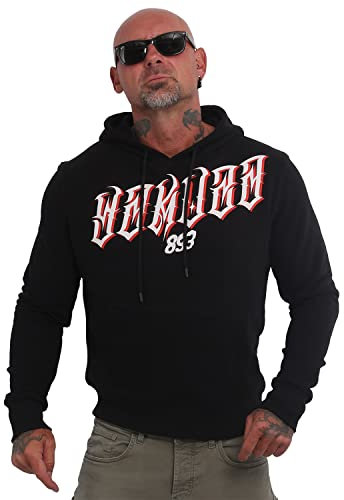 Yakuza Herren Fuerte Kapuzenpullover, Schwarz, L