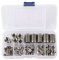 Juego de 50 Insertos de Rosca de Acero Inoxidable 302 - Autorroscantes M3/M4/M5/M6/M8/M10/M12/M14/M16 - Herramienta de Reparación Con Caja