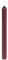 12er Pack dünne Stabkerzen H:13 cm Ø:1,2 cm div. Farben Brenndauer 2,5 Stunden Advent Weihnachten, Farbe:Dunkelrot